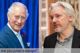 Bild der Petition: Warum der König von England (Charles III.) „I am Julian Assange“ sagen sollte.