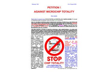 Bild av namninsamlingen We Will Not Be Chipped!