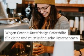 Kuva vetoomuksesta:Wegen Corona: Kurzfristige Soforthilfe für kleine und mittelständische Unternehmen.