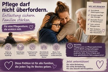 Image of the petition Wenn Entlastung gestrichen wird, zerbrechen Familien