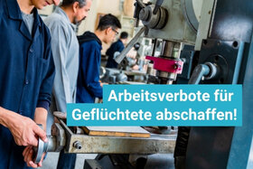Bild der Petition: Wer arbeiten will, soll arbeiten dürfen - keine Arbeitsverbote für Geflüchtete