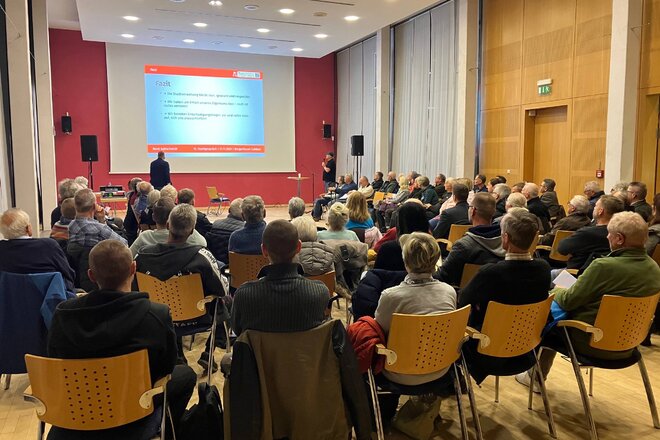 Slika peticije Wiederaufnahme der externen Vermietung des „City-Saal“ der Stadtwerke Cottbus GmbH (Bahnhofstraße 14