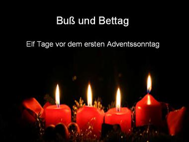 Bild der Petition Wiedereinführung des Buß-und Bettags als gesetzlicher Feiertag
