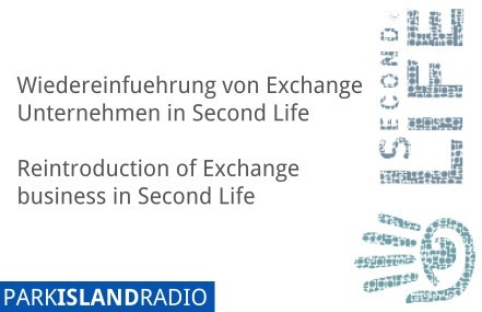 Petīcijas attēls:Wiedereinfuehrung von Exchange Unternehmen in Second Life