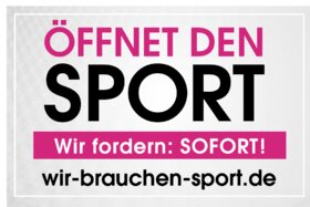 Изображение петиции:Öffnet den Sport sofort!