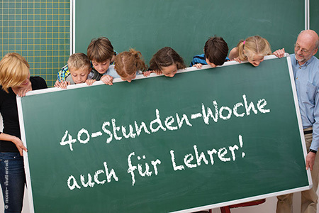 Obrázok petície:Wir fordern: 40-Stunden-Woche auch für Lehrer!