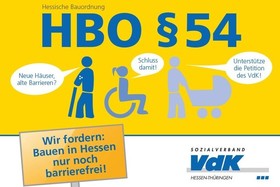 Foto van de petitie:Wir fordern: Bauen in Hessen nur noch barrierefrei!