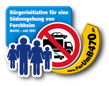 Bild der Petition: Wir fordern den Bau der B470 Südumgehung Forchheim (B470 03 O-OU Forchheim / Ostspange)