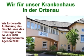 Kép a petícióról:Wir für unser Krankenhaus in der Ortenau - Stoppt die Agenda 2030
