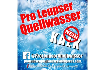 Slika peticije:Wir Leupser wollen unser gutes Quellwasser erhalten