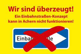 Poza petiției:Wir sind überzeugt! - Ein Einbahnstraßen-Konzept kann in Achern nicht funktionieren!