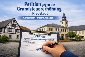 Bild der Petition Wohnen in Riedstadt darf kein Luxus werden! Stoppt die Grundsteuer-Explosion.