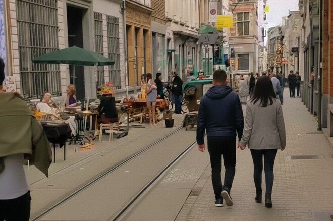 Afbeelding van de petitie Wolstraat Autovrij na 11.00u: Veilig Wandelen & Winkelen