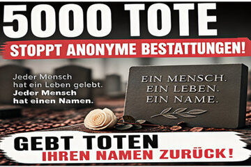 Bild der Petition „Würde statt staatlich verordneter Anonymität“.