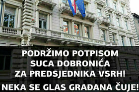 Снимка на петицията:ZA suca Radovana Dobronića! Neka se glas građana čuje u Hrvatskome saboru!