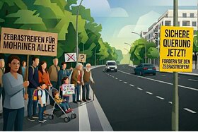 Bild der Petition: Zebrastreifen Mohriner Allee 120/ Sicherheit für Fußgänger und Kinder