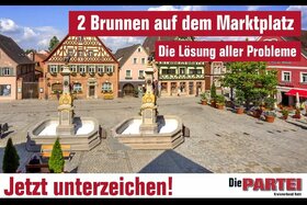 Bild der Petition: ZWEI (!) Brunnen für den Rother Marktplatz