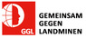 Logo der Organisation Gemeinsam gegen Landminen – GGL Austria