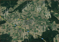 Лого Bürgerinitiative Windkraft im Ambergau