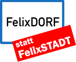 Logo FelixDORF statt FelixSTADT