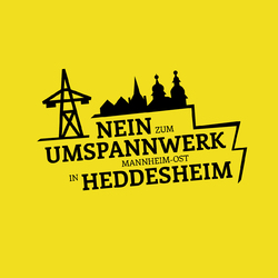 Logo Bürgerinitiative "Umspannwerk - NEIN in Heddesheim"