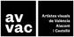 Logotipo de la organización AVVAC, Artistes Visuals de València, Alacant i Castelló                                        
