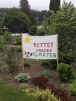 Logo Bürgerinitiative "Rettet unsere Gärten "