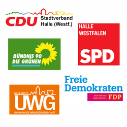 Die Fraktionen im Rat der Stadt Halle (Westf.) profilio nuotrauka